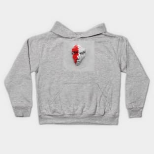 Red white face Kids Hoodie
